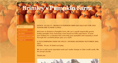 Desktop Screenshot of brimleyspumpkinfarm.com