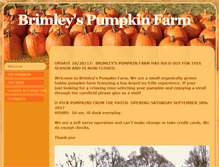 Tablet Screenshot of brimleyspumpkinfarm.com